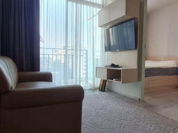 1-bedroom condo for sale in The Grand Jomtien, fully furnished, 5th floor, foreign ownership, city view