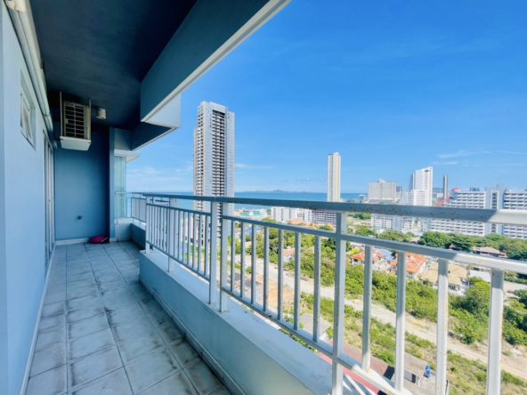 1-bedroom condo for sale in Lumpini Park Beach Jomtien with sea view, fully furnished, foreign name, 17th floor