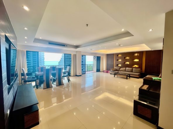 3-bedroom sea view condo for sale in Nova Mirage Pattaya, 7th floor, fully furnished, company name