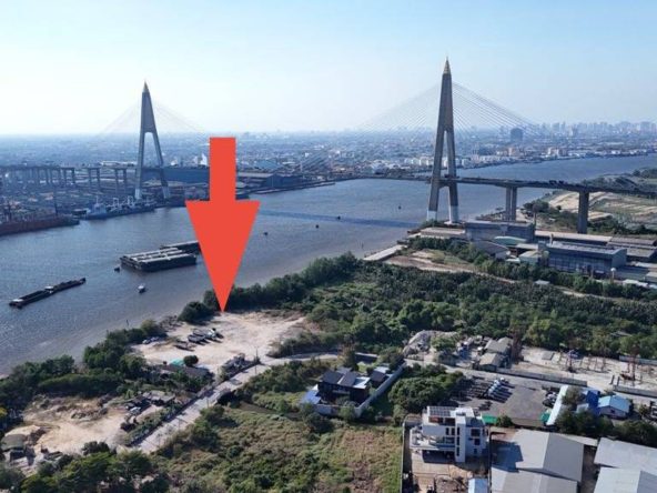 5 rai riverfront land for sale in Samut Prakan, Bangkok