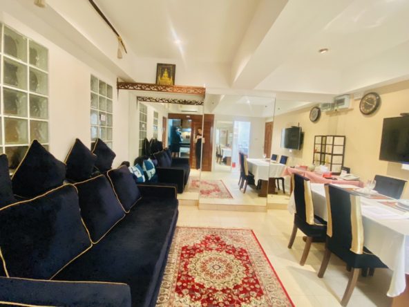 “Spacious living room in 1-bedroom Center Condotel condo for sale South Pattaya”