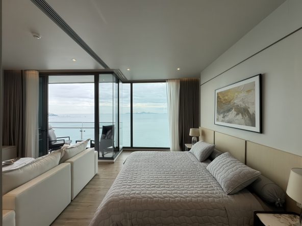 Arom Wongamat Pattaya luxury beachfront condo with modern interior design, sea view apartments and premium facilities
