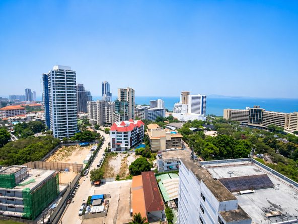 Sky Residence Cozy Beach Pattaya 1 bedroom condo sea view high floor fully furnished