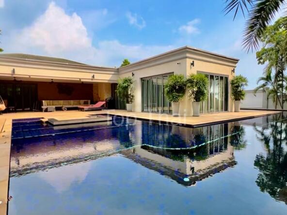Elegant Thai-Bali Style Villa showcasing luxurious design and spacious outdoor area.