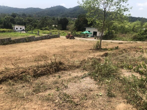 Spacious land layout near Pattaya, ready for building a dream home.