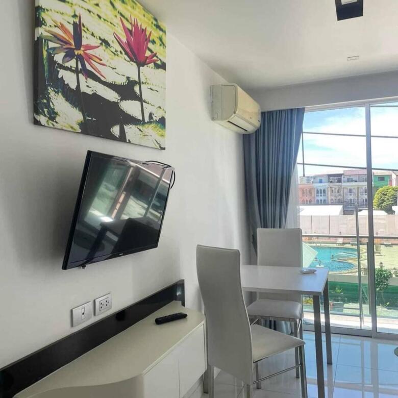 Modern 25 sqm urban studio apartment interior on the 3rd floor with stylish furnishings and ample natural light.