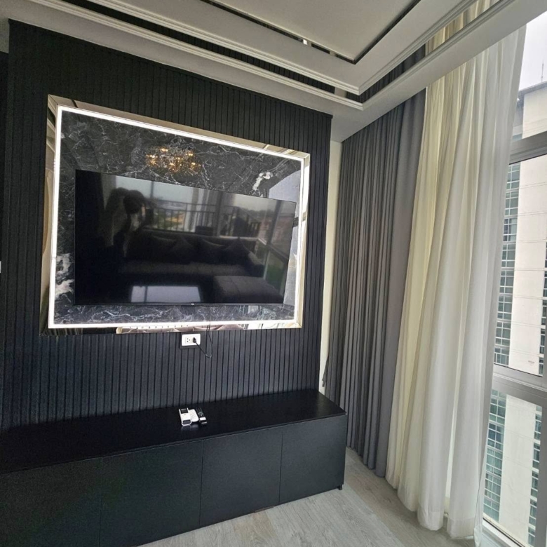 2-bedroom condo for rent in The Grand AD Jomtien Pattaya, sea view, pet friendly, 26th floor, fully furnished