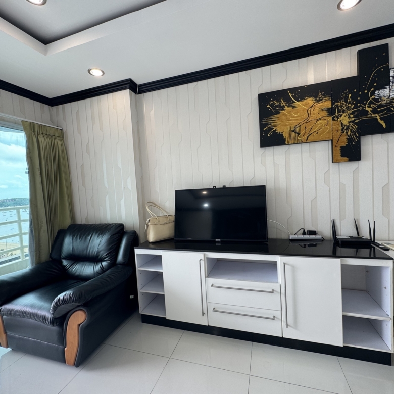 Sea view condo for rent in View Talay 6, 21st floor, 1 bedroom, fully furnished, Pattaya