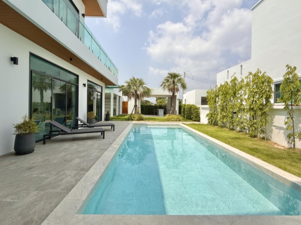 Luxury pool villa for sale Sugar Palm Villas Pattaya, 4-bedroom, Thai company, fully furnished, private pool, Toongklom-Talman