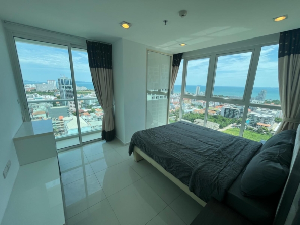 1-bedroom condo for sale in The Vision Pattaya, sea view, 7th floor, fully furnished, foreign name ownership