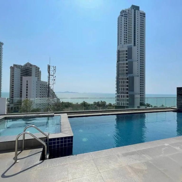 2-bedroom condo for sale in Serenity Wongamat Pattaya, sea view, 4th floor, 42 sqm, foreign name