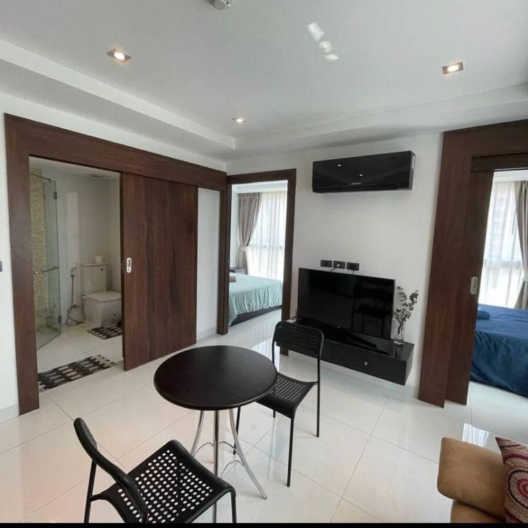 2-bedroom condo for sale in Serenity Wongamat Pattaya, sea view, 4th floor, 42 sqm, foreign name
