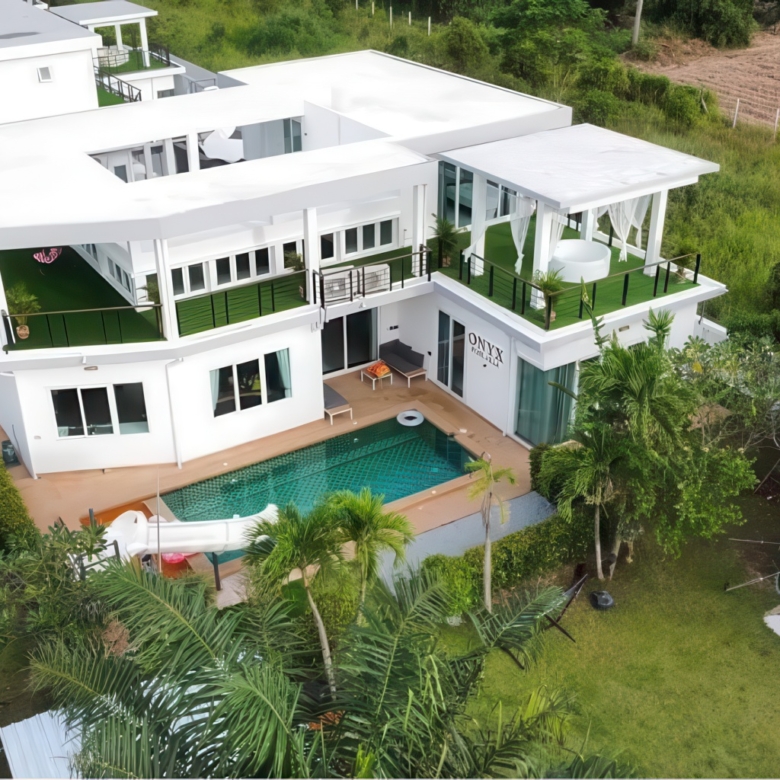 Luxury pool villa for sale Mountain Village 2, 4-bedroom, mountain view, 900 sqm land, Thai company ownership