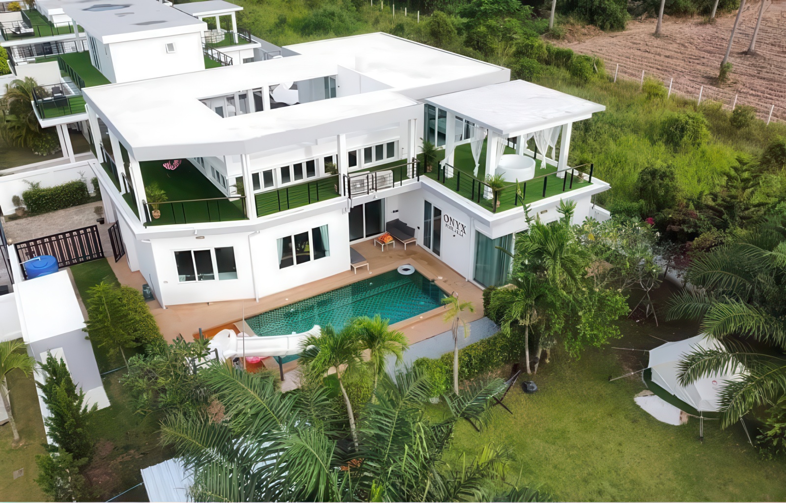 Luxury pool villa for sale Mountain Village 2, 4-bedroom, mountain view, 900 sqm land, Thai company ownership