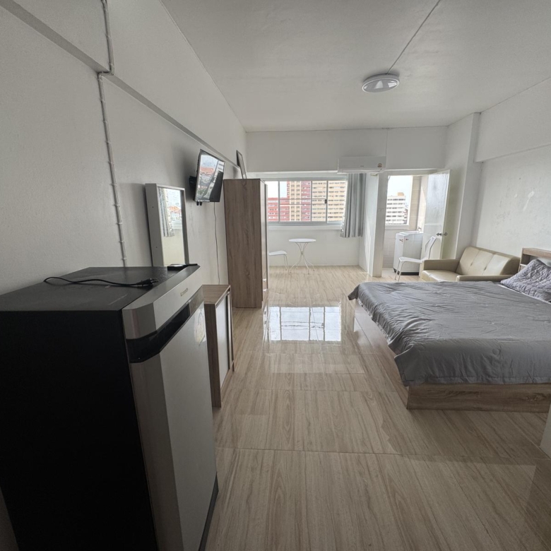Studio condo for sale Kehha Thepprasit Pattaya, 8th floor, city view, foreign ownership