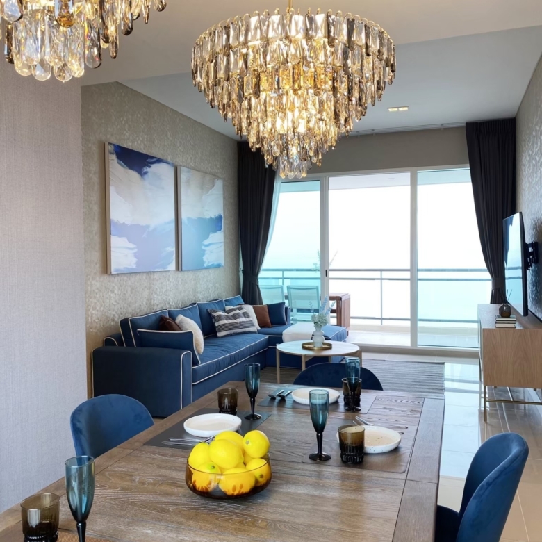 Sea view condo for sale Reflection Jomtien Beach Pattaya, 2 bedrooms, 36th floor, Thai name