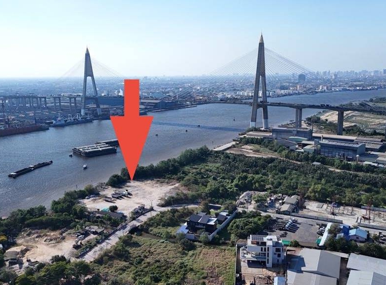 5 rai riverfront land for sale in Samut Prakan, Bangkok