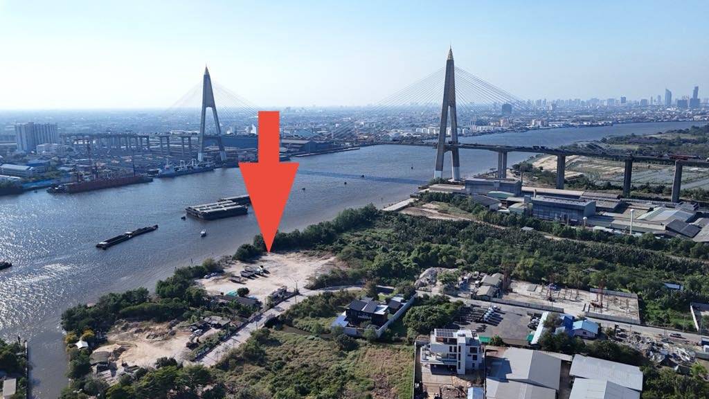 5 rai riverfront land for sale in Samut Prakan, Bangkok