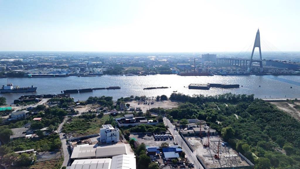5 rai riverfront land for sale in Samut Prakan, Bangkok