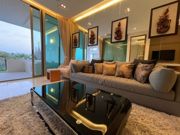 “Pure Sunset Beach Pattaya condo for rent – 2-bedroom with sea view balcony”