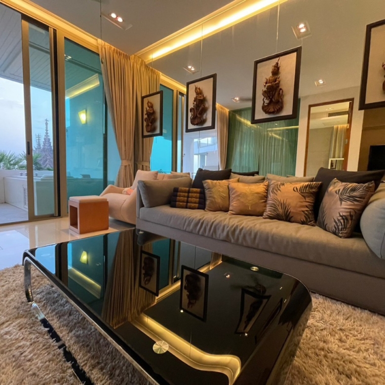 “Pure Sunset Beach Pattaya condo for rent – 2-bedroom with sea view balcony”