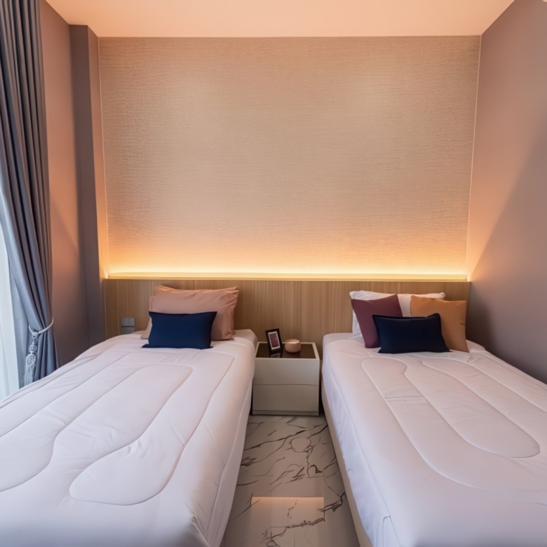 Living area inside 98 Lake Villa in Pattaya – open plan design